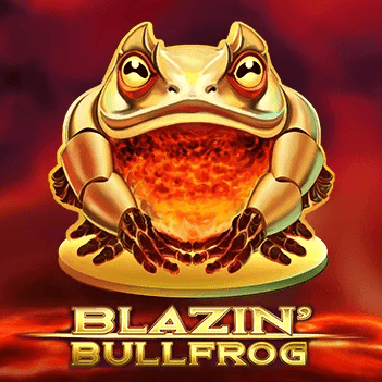 Blazin Bullfrog slot logo