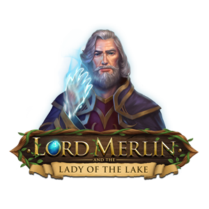 Lord Merlin and The Lady of the Lake slot logo