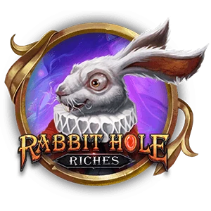 rabbit hole riches slot logo