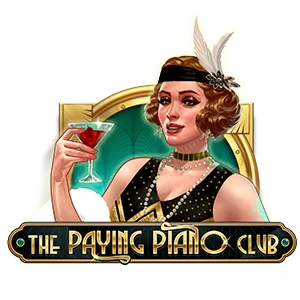 the paying piano club slot logo