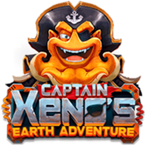 captain xenos earth adventure slot logo