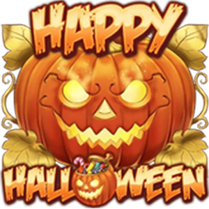 happy halloween slot logo
